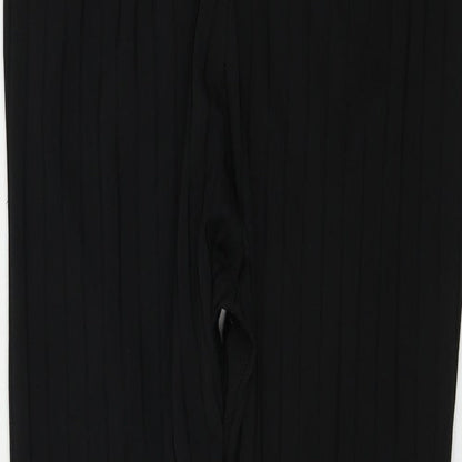 Womens UK Size 16 Boohoo Regular Fit  Black Trousers