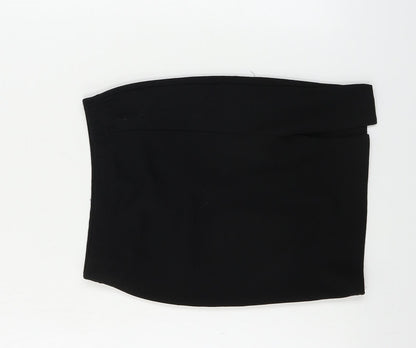 PRETTYLITTLETHING  Womens Black   Bandage Skirt Size 4
