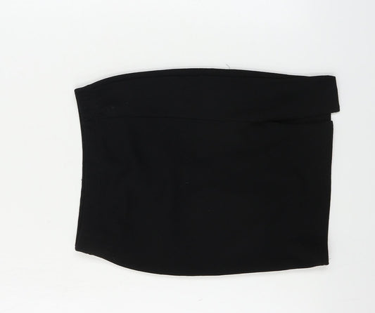PRETTYLITTLETHING  Womens Black   Bandage Skirt Size 4