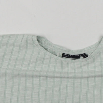 Womens UK Size 8 ASOS Green Cropped T-Shirt