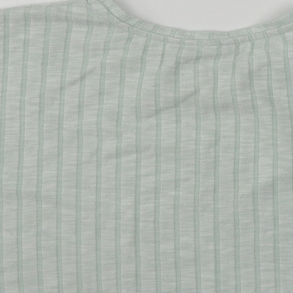Womens UK Size 8 ASOS Green Cropped T-Shirt