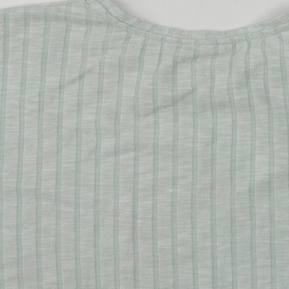Womens UK Size 8 ASOS Green Cropped T-Shirt