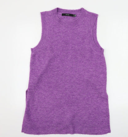 Womens UK Size L VERO MODA Purple Pullover Jumper