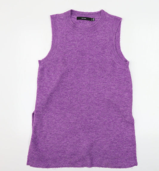 Womens UK Size L VERO MODA Purple Pullover Jumper