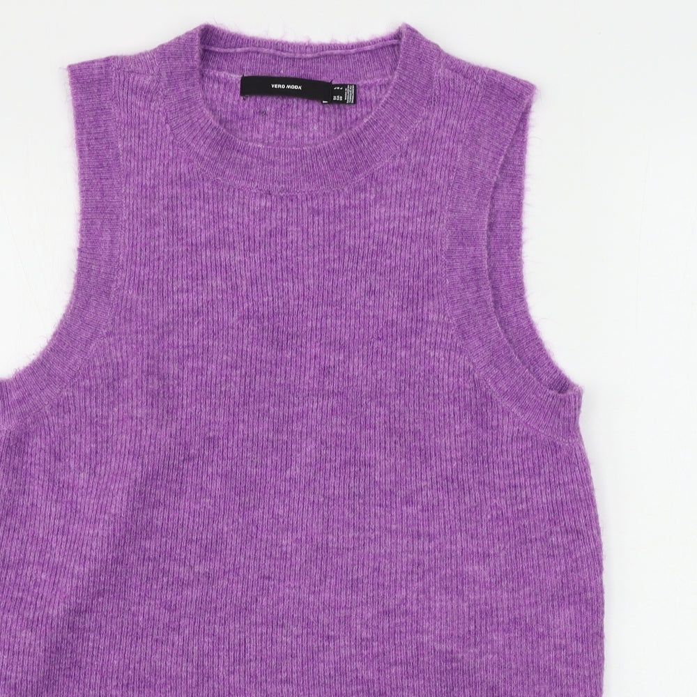 Womens UK Size L VERO MODA Purple Pullover Jumper