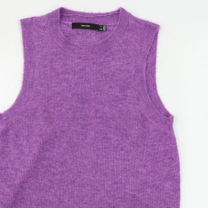 Womens UK Size L VERO MODA Purple Pullover Jumper