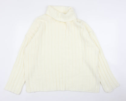 Womens UK Size S Missguided Ivory Pullover Jumper