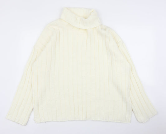 Womens UK Size S Missguided Ivory Pullover Jumper