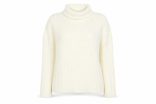 Front view of Missguided women’s ivory jumper, size S