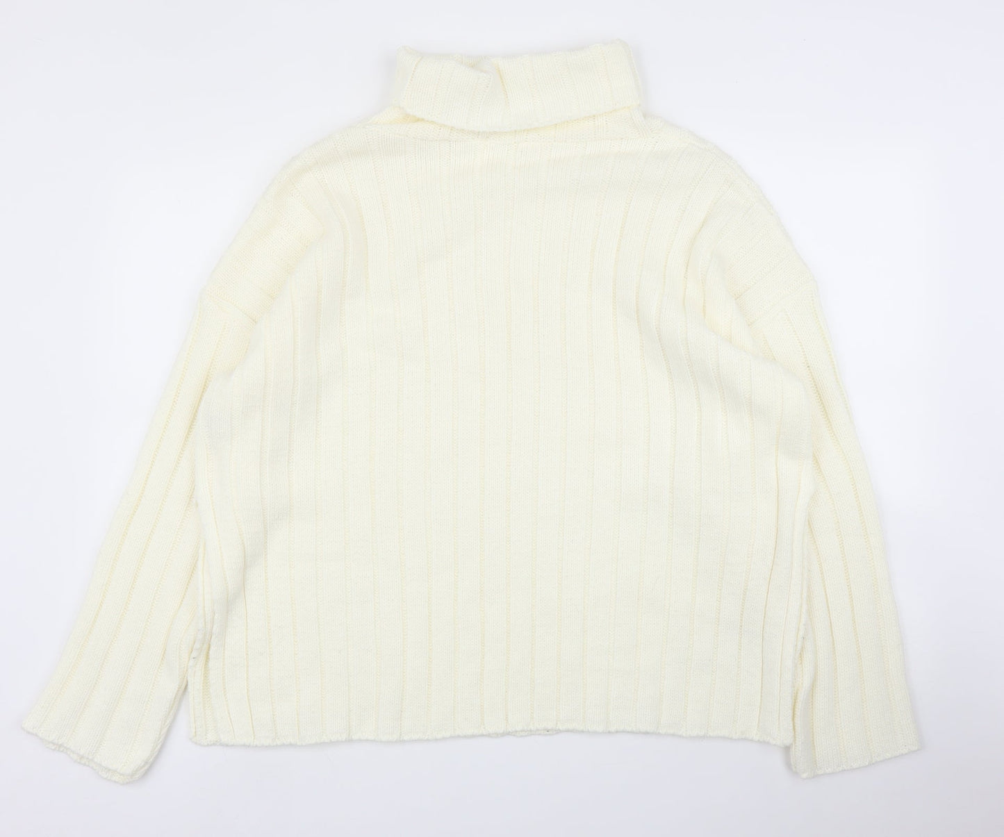 Womens UK Size S Missguided Ivory Pullover Jumper