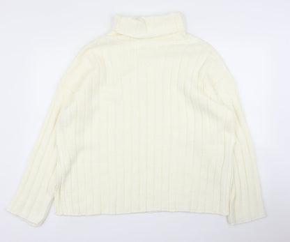 Womens UK Size S Missguided Ivory Pullover Jumper