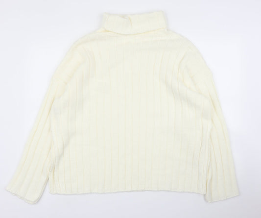 Womens UK Size S Missguided Ivory Pullover Jumper
