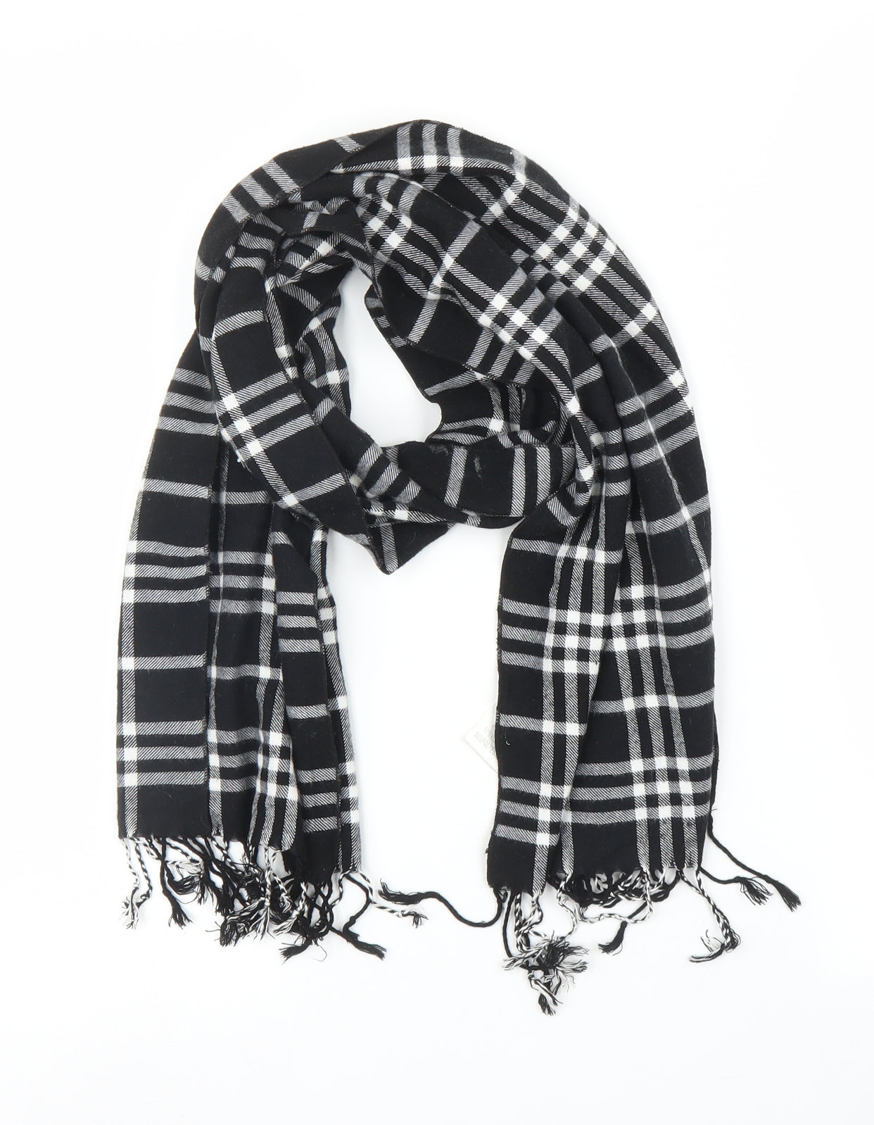 Select Unisex Black Check   Scarf
