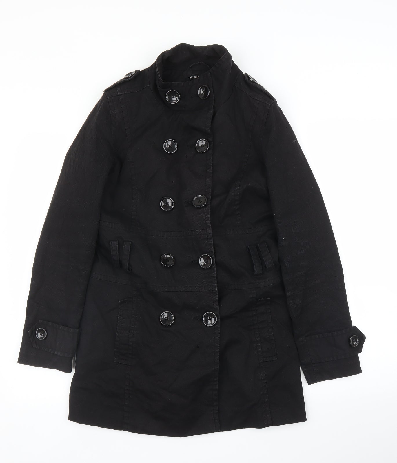Primark Womens Black   Pea Coat Coat Size 12