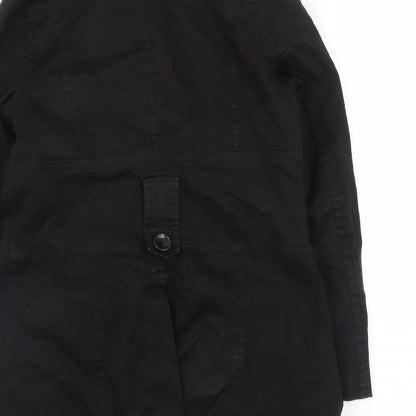 Primark Womens Black   Pea Coat Coat Size 12