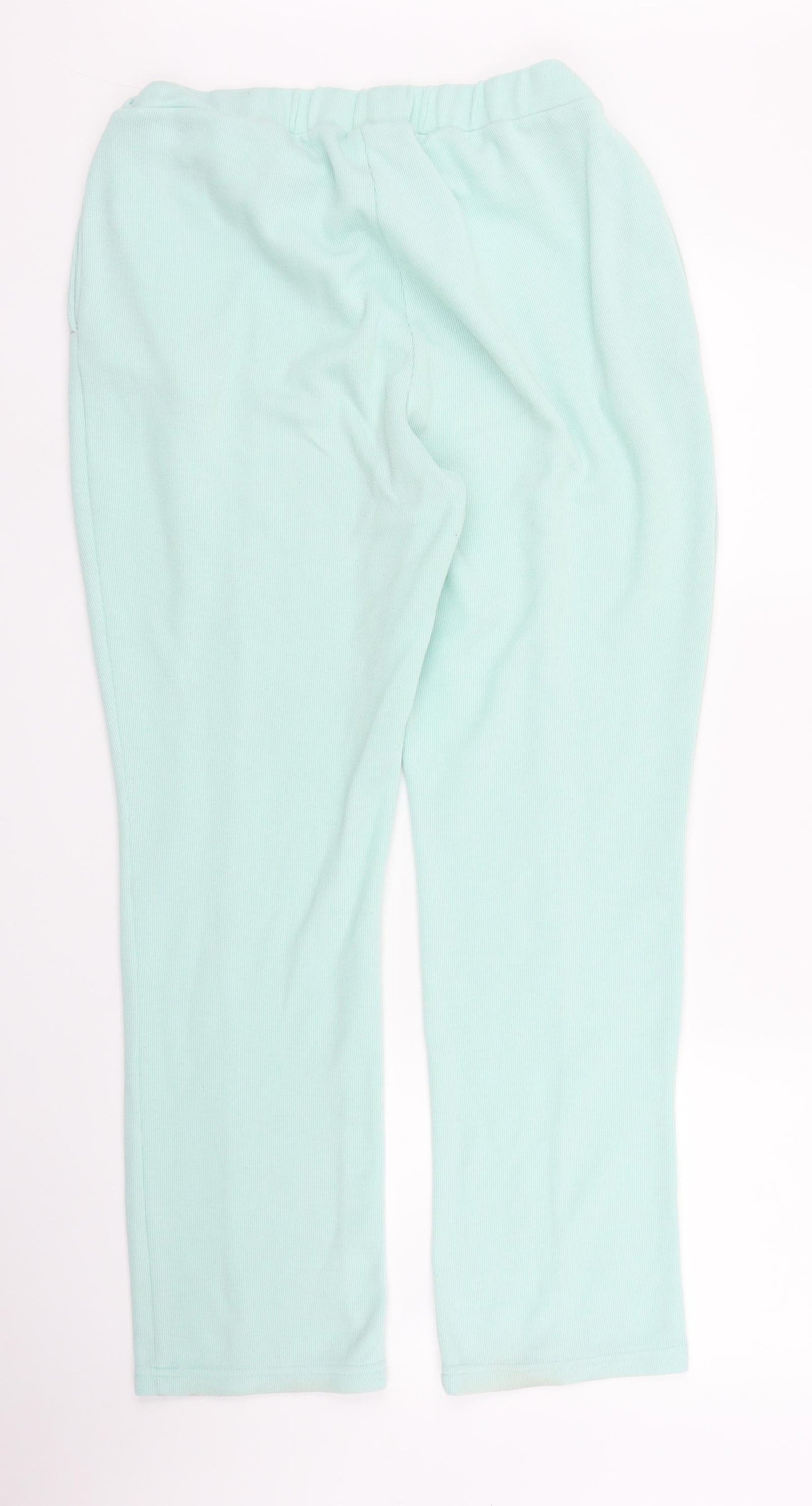 Womens UK Size 16 Damart Regular Fit Sweatpants Green Trousers