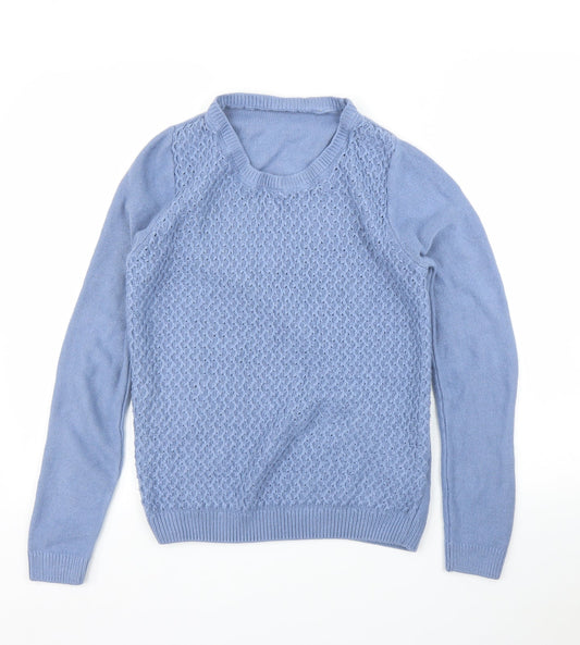 Womens UK Size M EWM Blue Pullover Jumper