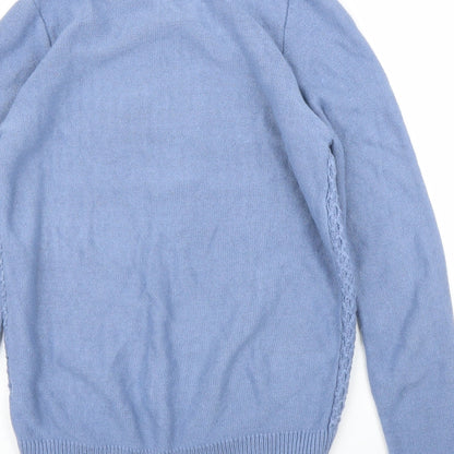Womens UK Size M EWM Blue Pullover Jumper