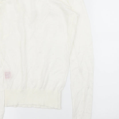 Shrinking Violet Womens White   Basic Blouse Size S