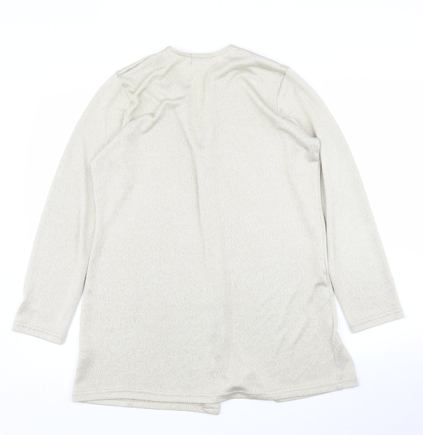 Womens UK Size 14 Richards Gold Cardigan Jumper