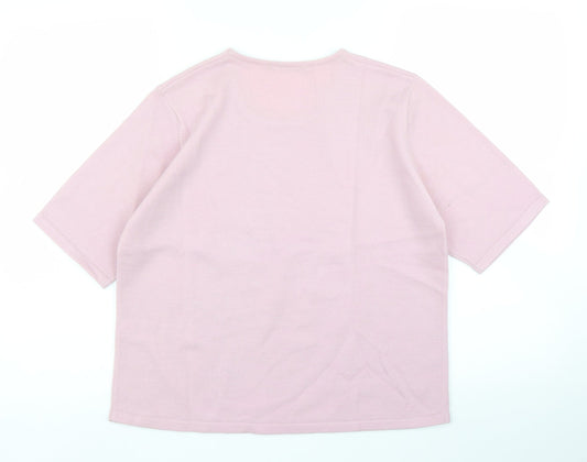 M&S Womens Purple Floral  Basic Blouse Size 16