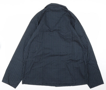 Mens UK Size XL Matalan Blue  Button-Up Long Sleeve Casual Shirt