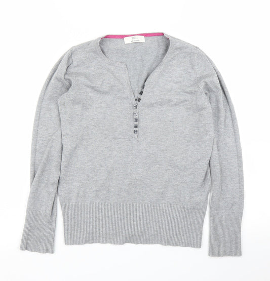 M&S Womens Grey   Basic Blouse Size 8