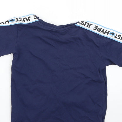Hype Boys Blue   Basic T-Shirt Size 9-10 Years  - sesame street