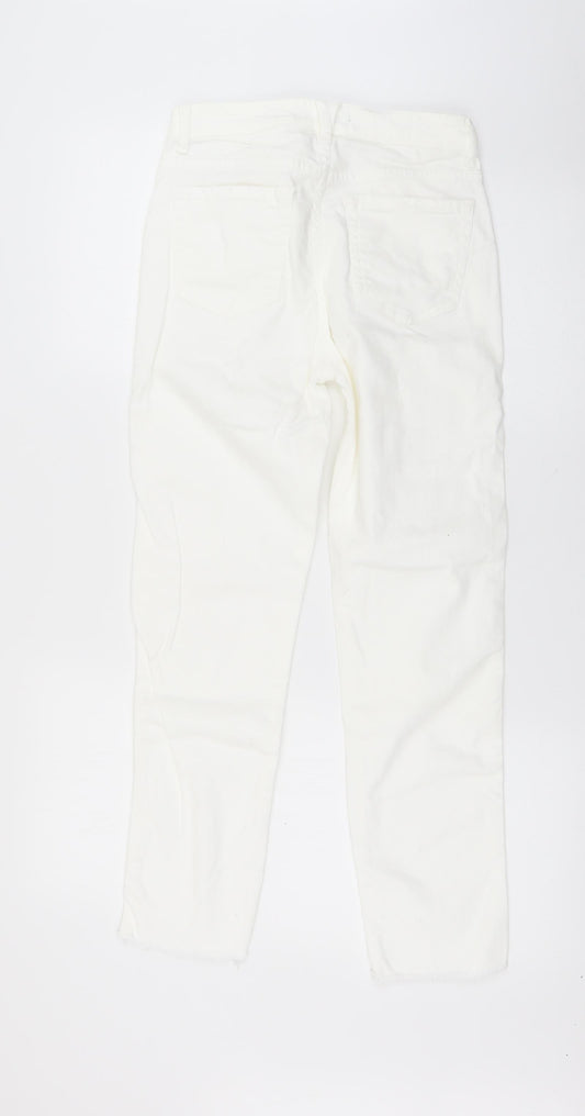 Bershka Womens White   Skinny Jeans Size 6 L25.5 in