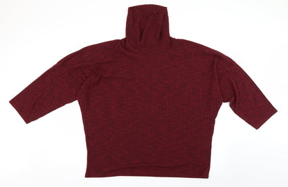 Peacocks Womens Red   Pullover Jumper Size 16