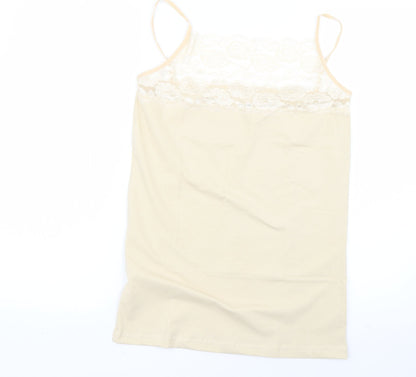 maria Womens Beige   Basic Tank Size XL