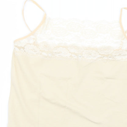 maria Womens Beige   Basic Tank Size XL