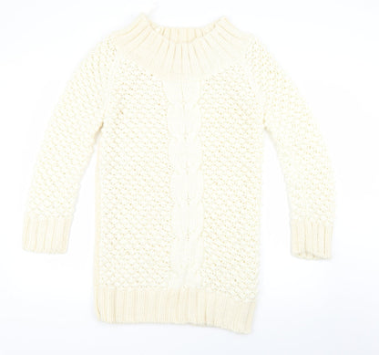 Womens UK Size 14 Miss Selfridge White Pullover Jumper