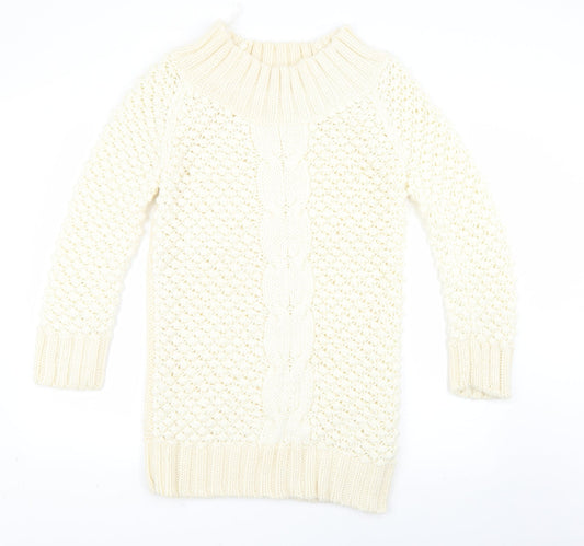 Womens UK Size 14 Miss Selfridge White Pullover Jumper
