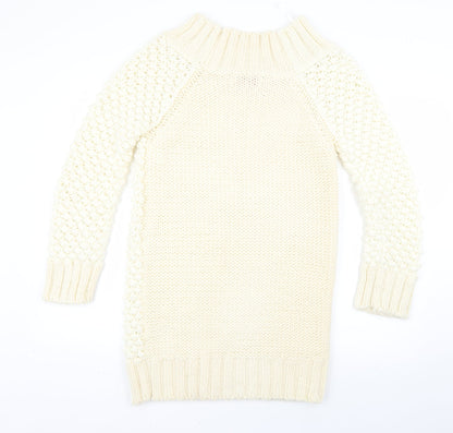 Womens UK Size 14 Miss Selfridge White Pullover Jumper