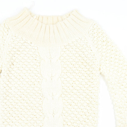 Womens UK Size 14 Miss Selfridge White Pullover Jumper