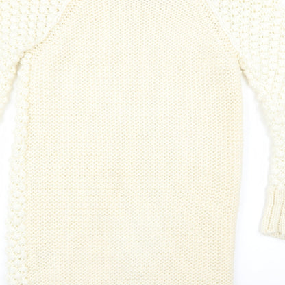 Womens UK Size 14 Miss Selfridge White Pullover Jumper
