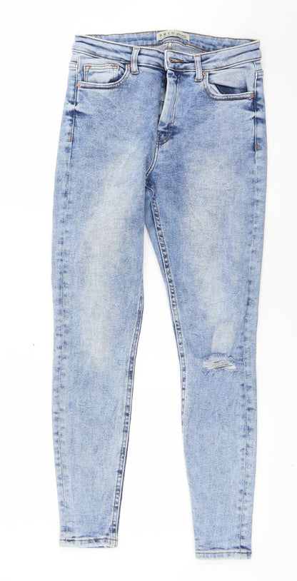 Denim & Co. Womens Blue   Skinny Jeans Size 10 L26.5 in