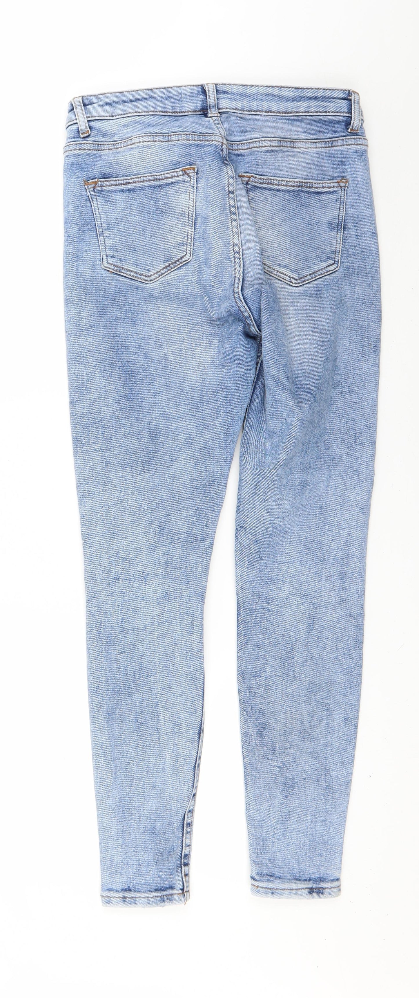 Denim & Co. Womens Blue   Skinny Jeans Size 10 L26.5 in