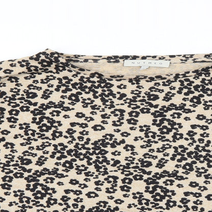Nutmeg Womens Multicoloured Animal Print  Pullover Jumper Size 14