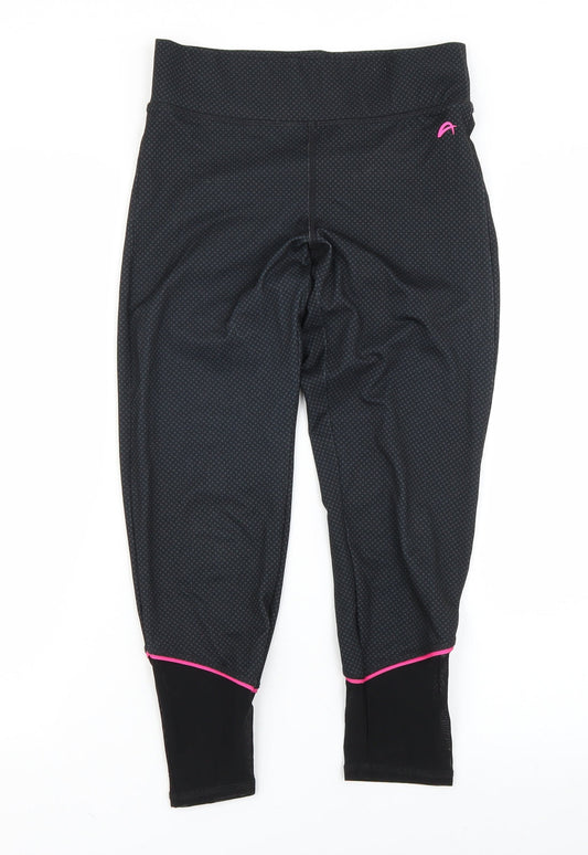 F&F Womens Black   Cropped Leggings Size S L21.5 in