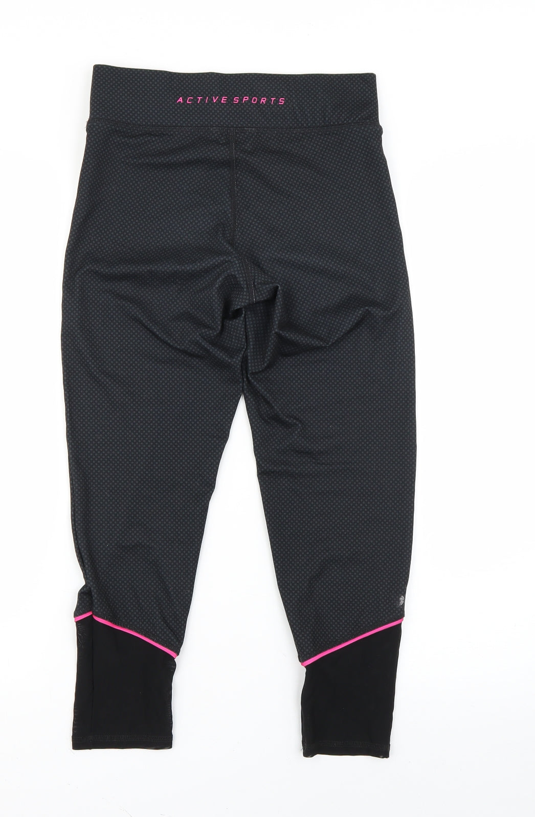 F&F Womens Black   Cropped Leggings Size S L21.5 in