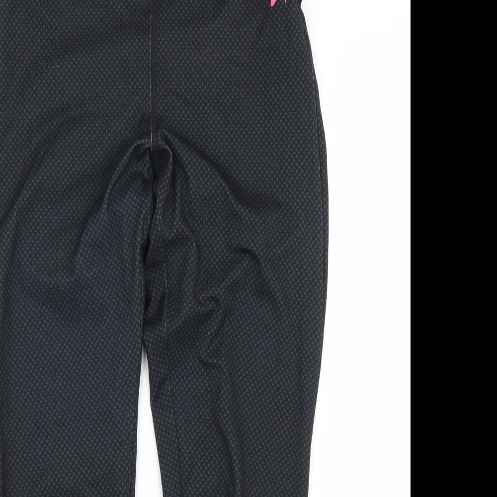F&F Womens Black   Cropped Leggings Size S L21.5 in