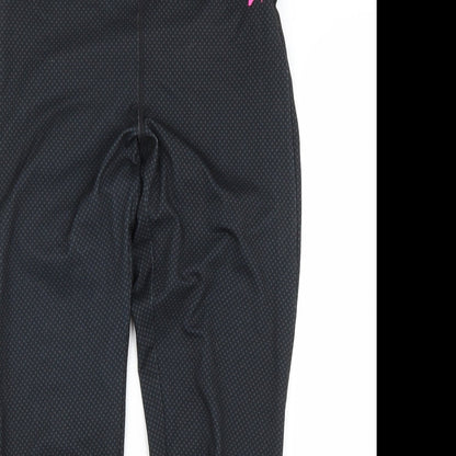 F&F Womens Black   Cropped Leggings Size S L21.5 in