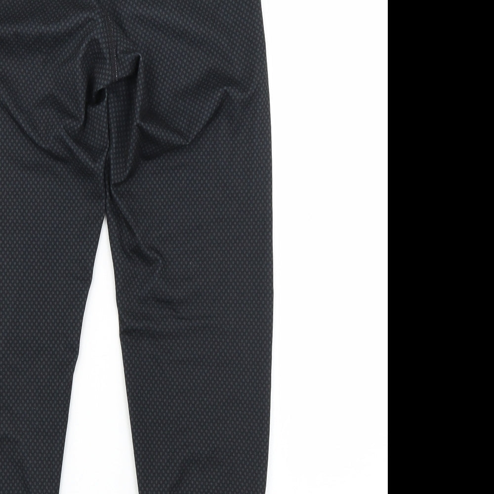 F&F Womens Black   Cropped Leggings Size S L21.5 in