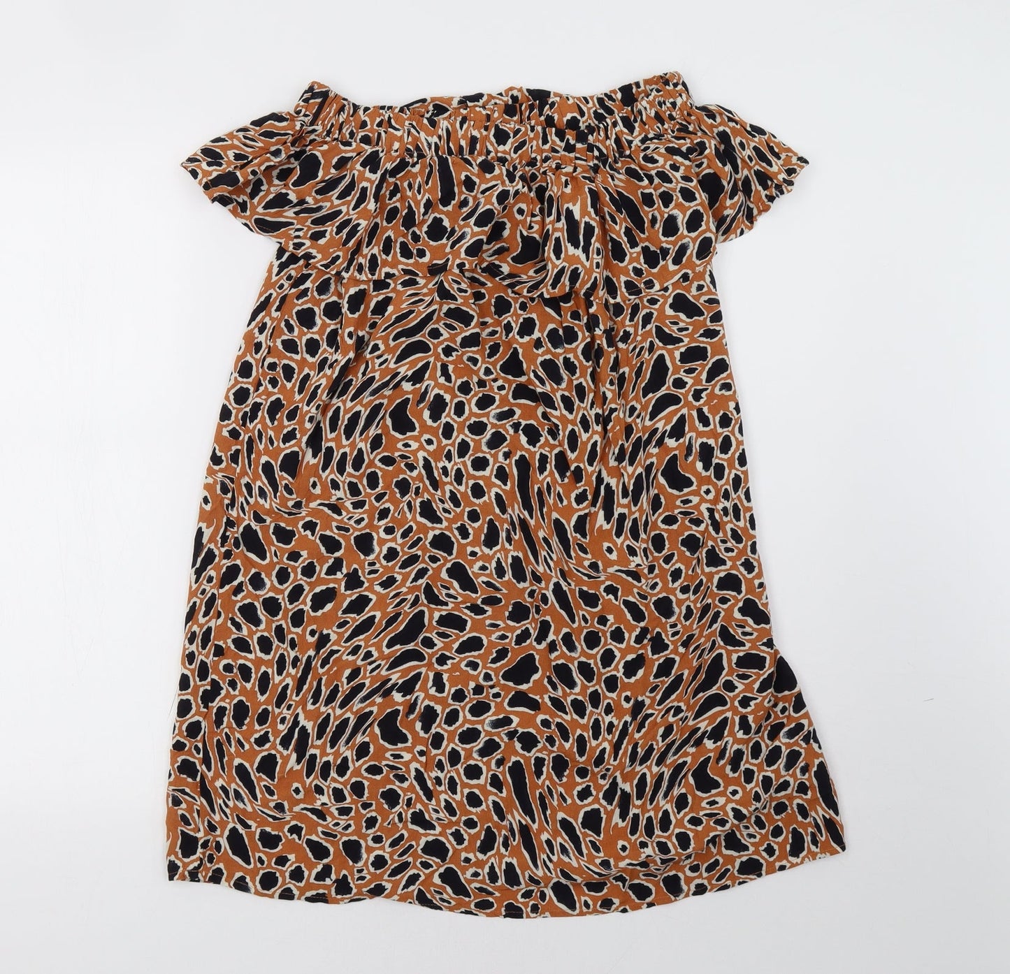 Primark Womens Brown Polka Dot  A-Line  Size 10