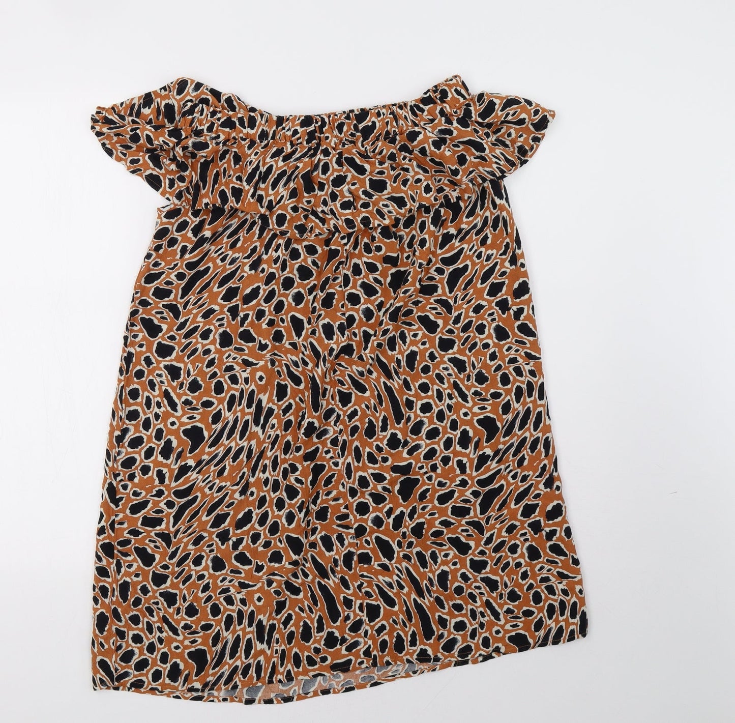 Primark Womens Brown Polka Dot  A-Line  Size 10