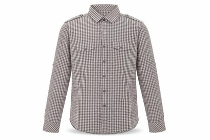 Tom Wolfe Mens Brown Check   Polo Size XL