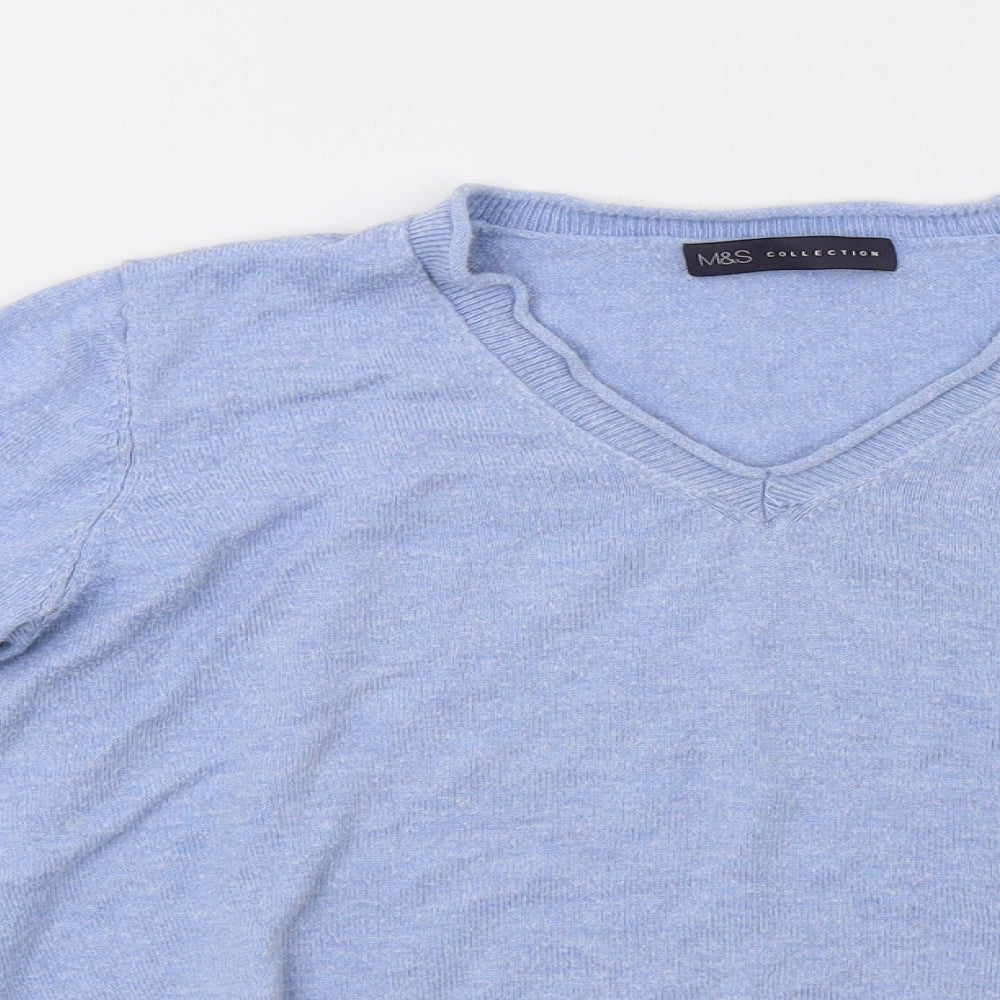 Womens UK Size 12 Marks and Spencer Blue Pullover Sweatshirt