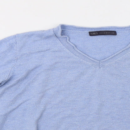 Womens UK Size 12 Marks and Spencer Blue Pullover Sweatshirt